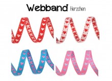 Webband - Herzen Breite 10 mm